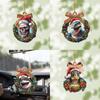 Round Whimsical Acrylic Car Pendant For Adorable And Trendy Vehicle Decor