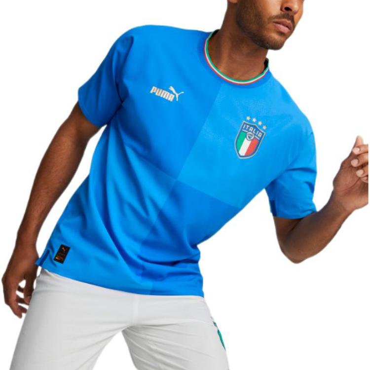 Puma Italy National Team Home Player Edition Jersey SS22 Men Jersey Blue 765671-01