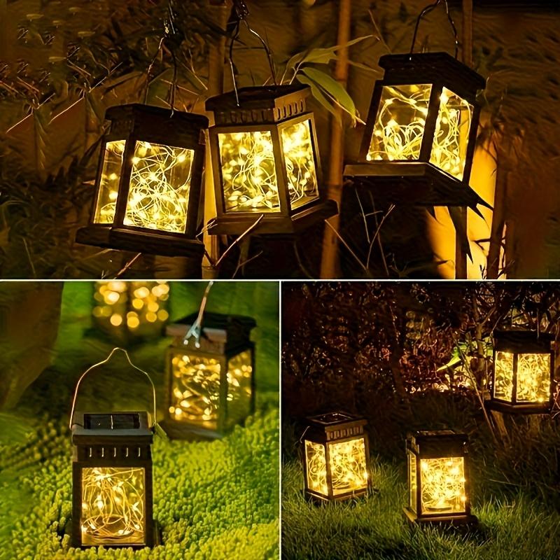 Solar LED Lights Outdoor Focus Floor Lanterns Panel Candle Terraza Indoor Hanging Balcony Birds Decoration Lighting For Garden