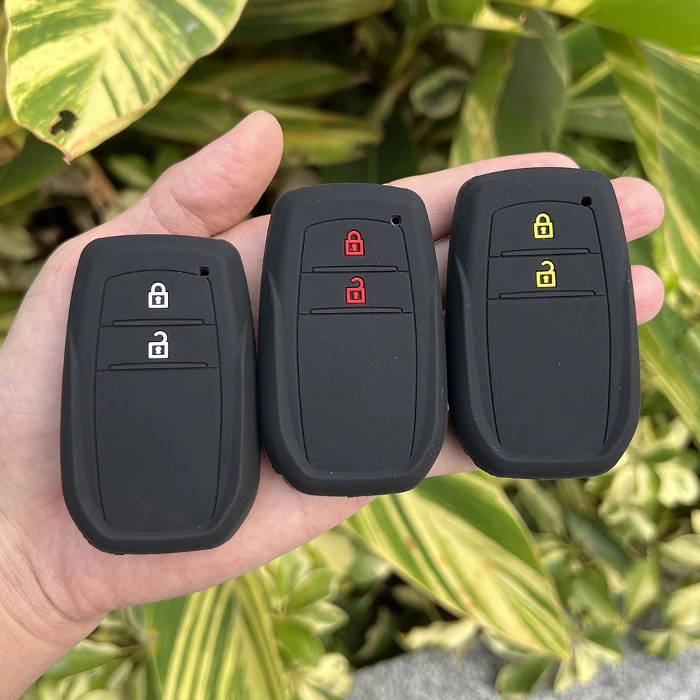 Copri Custodia in Silicone per Chiave Auto per Toyota Land Cruiser 200 300 Prado Crown TLK 200 Yaris Cross Hilux Innova Fortuner Camry 55 Chiave