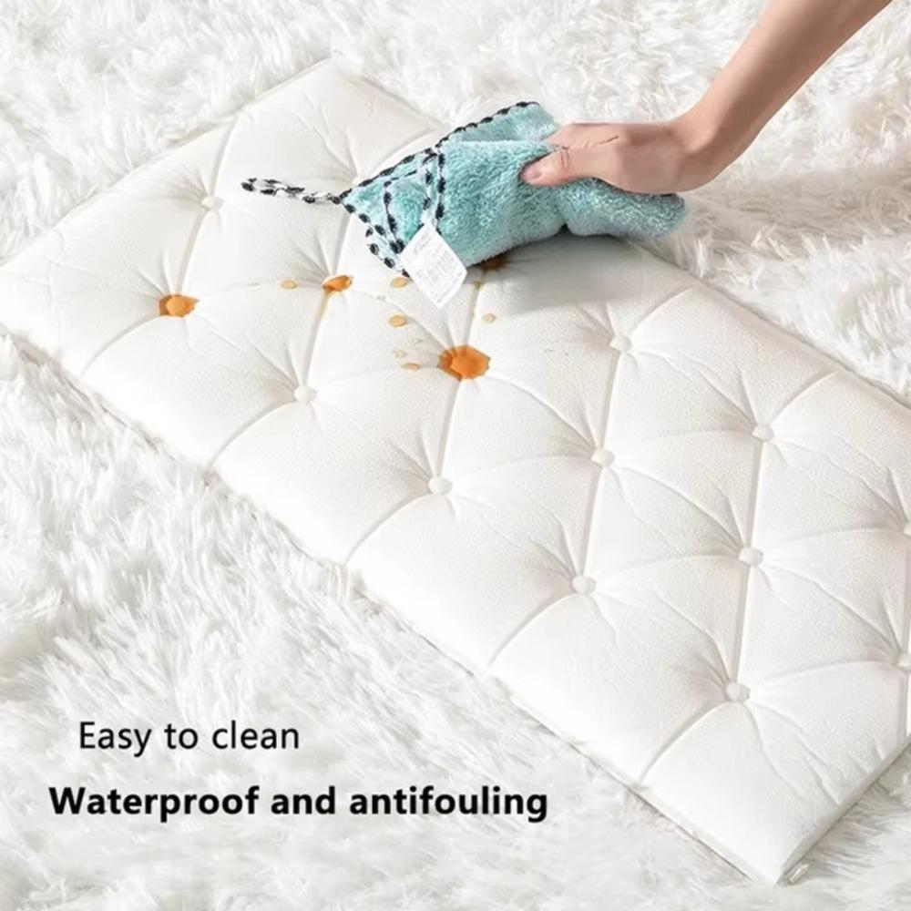 Soft 3D Foam Wallpaper 0.7cm Thick Foam Self-adhesive Anti Collision Wall Stickers Waterproof Foam Adhesive Wallpaper