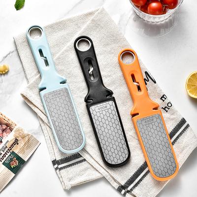 1pcs Creative Emery Double-sided Knife Sharpener Ceramic Multifunctional Quick Sharpening Stone Knife
