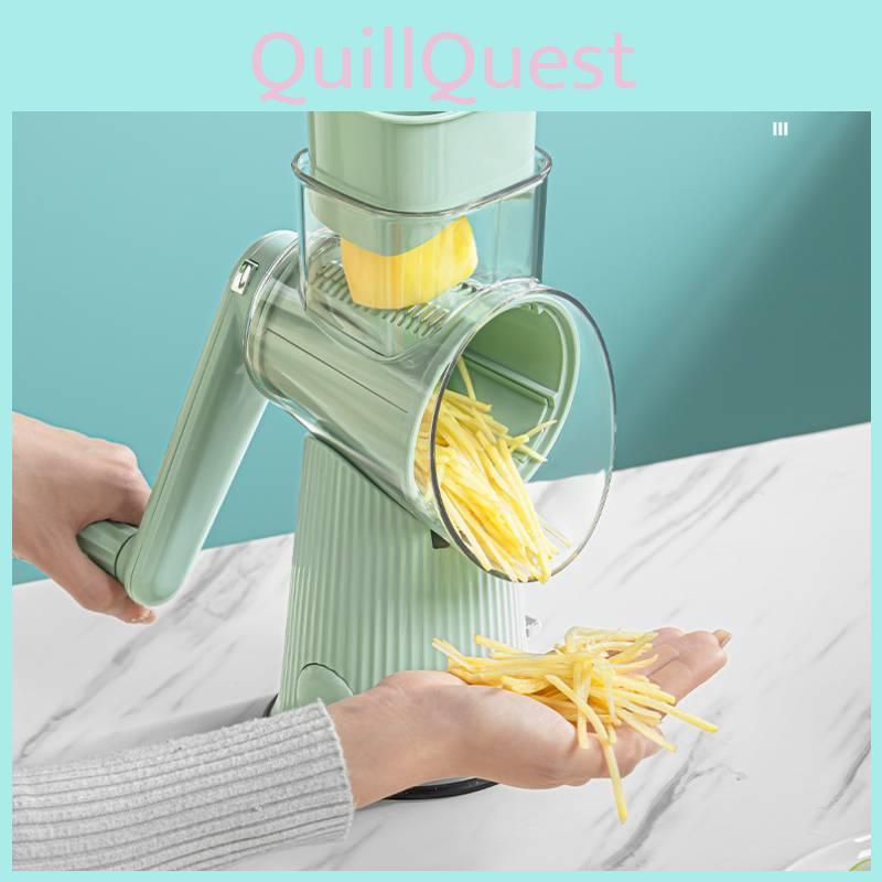 Innovative Green Drum Style Multi-functional Vegetable Cutter Slicer And Grinder For Home