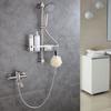 Stainless Steel Bathroom Shower Mixer Faucet Wall Mounted Hot Cold Water Dual Spout Mixer Tap Universal Shower Diverter System