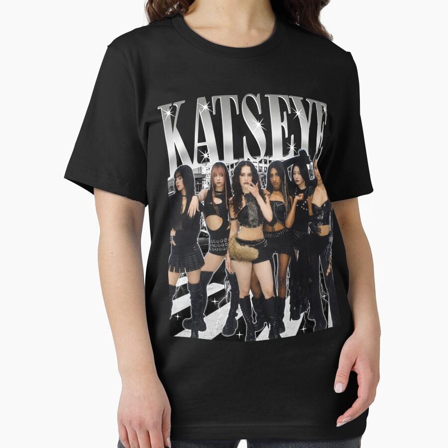 Retro Katseye Beautiful Chaos T-shirts Kpop Tee Woman and Man Oversized Tee Graphic Short Sleeve T-Shirt Unisex Men Women Summer
