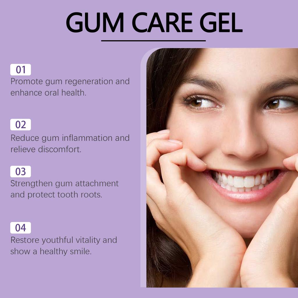 ORALHOE Purple Gum Care Gel Deep Clean Stains Gentle Sensitive Teeth 75ml