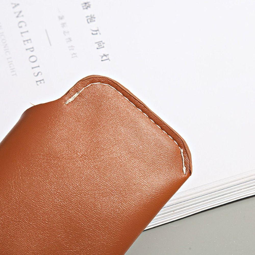 PU Leather Sunglass Organizer Hanging Neck Eyeglasses Holder Sunglasses Case  Women