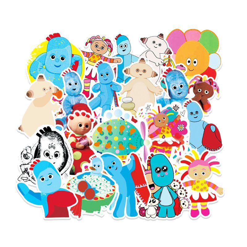 50 Stück Wasserdichte In The Night Garden Cartoon DIY Dekorationsaufkleber