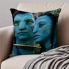Epic SciFi Movie AAvatar The Way of Water Cushion Cover Pillowcase Antidustmite Invisible Zipper Short Plush Sofa Cushion