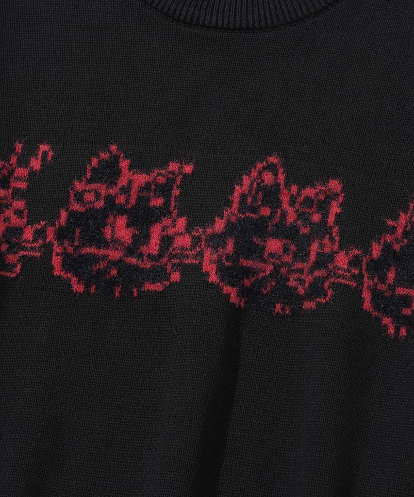 KNITTED Cat'S Band Round Knit Black