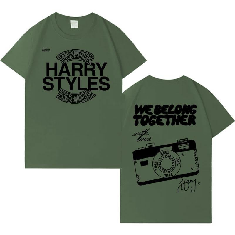 Cantante Harry Styles Insieme Album Tour 2026 Magliette Casual Cotone T-shirt Uomo Donna Vendita Calda Comoda Oversize T-shirt Streetwear