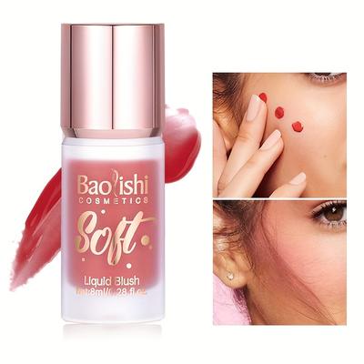 Blush Liquido Crema Liscio Velluto Opaco Scintillante Rosa Fard Naturale Facile da Sfumare