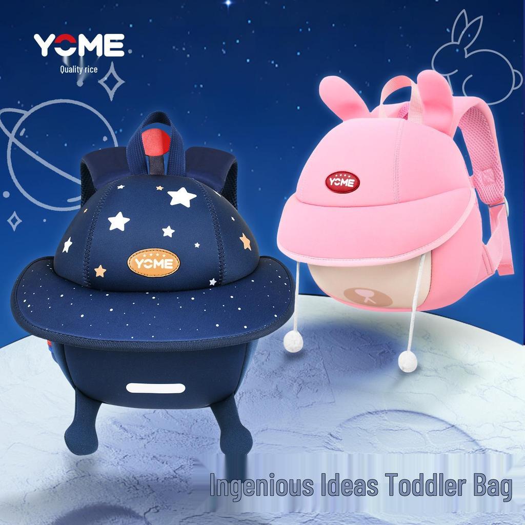 Yome Cute Design Lightweight Backpack for Toddlers - Ideal for Kindergarten, Outdoor Adventures, Boys & Girls