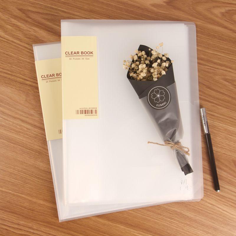 Kobest Fresh 40-Page Test Paper Storage Clip Info Booklet 20 Pages [A4520]