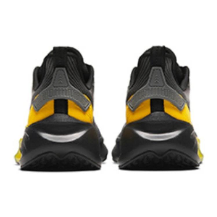 Anta Cushioning, Wear Resistant Low top Running Shoes Men's Black Gray Yellow 112415522-7