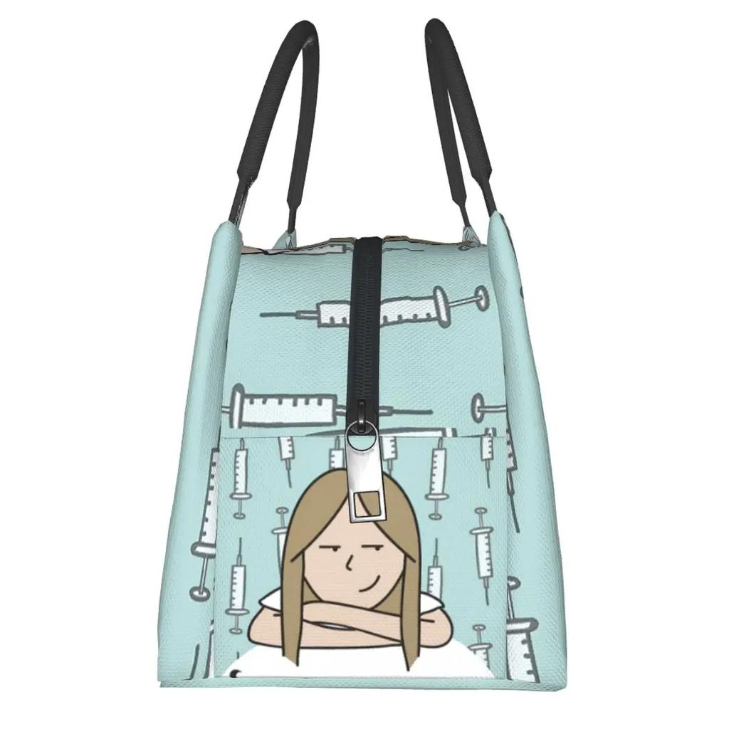 Enfermera En Apuros Doctor Nurse Lunch Bags Bento Box Lunch Tote Picnic Bags  Thermal Bag for Woman Kids Office