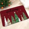 Christmas Tree Printed Carpet Christmas Red Welcome Door Mat Living Room Bedroom Door Mat Home Decoration Christmas Gift
