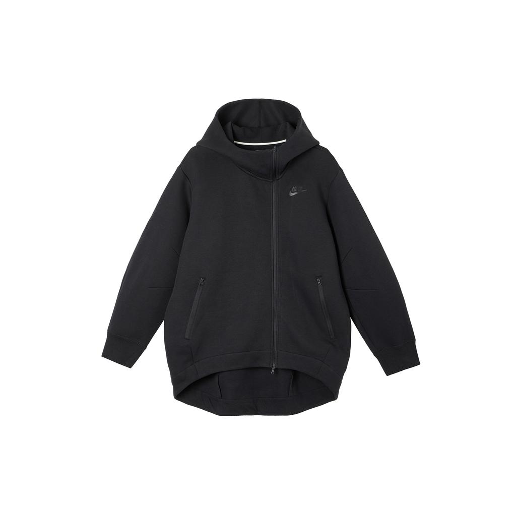 Nike Solid Color Hooded Casual Jacket Women Jackets Black FB8244-010