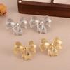 Retro Bow Stud Earrings Design Sense Personality Versatile Smooth Surface High Sense Earrings New Earrings