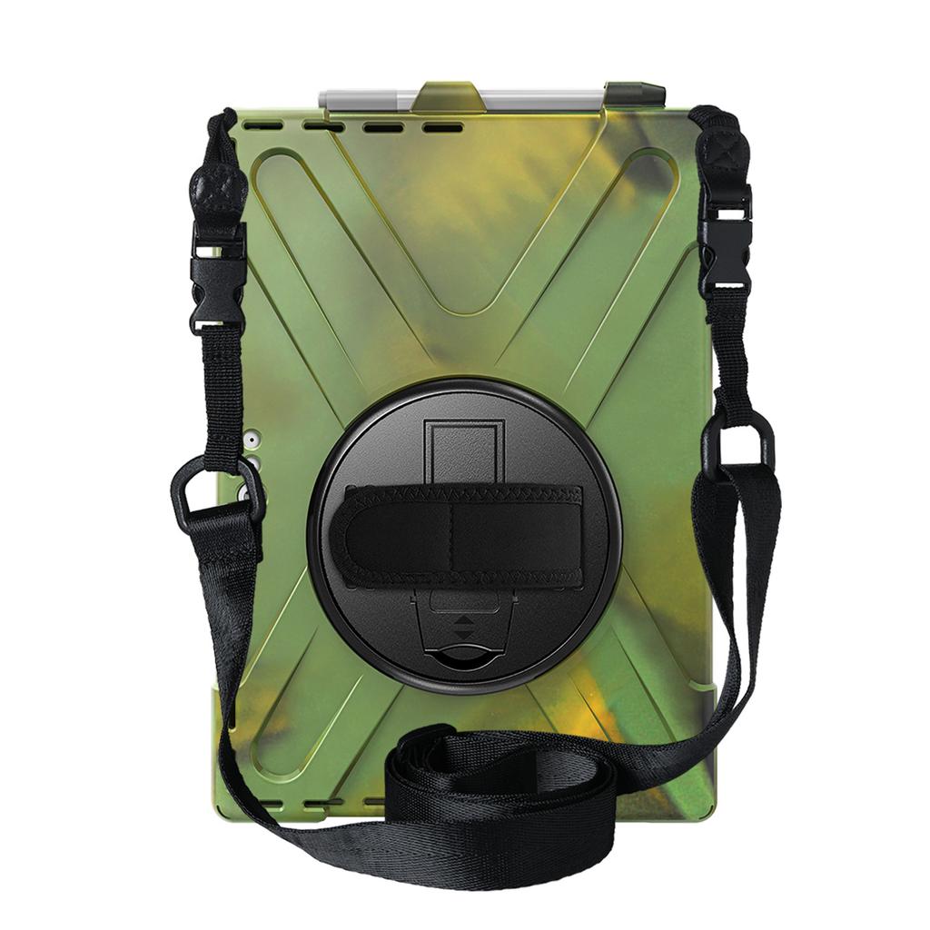 Custodia in Plastica Siliconica con Supporto Girevole a 360°, Cinturino a Mano/Spalla, Impugnatura Maniglia, Cavalletto Stabile per Microsoft Surface Pro
