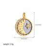 Stainless Steel Moon Star Sun Evil Eyes Pendant DIY Necklace Bracelet for Women Gold Color Mini Charms Jewelry Accessories
