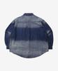 GOLDEN SUNSHINE Vintage Brushed Denim Over Shirts_Blue