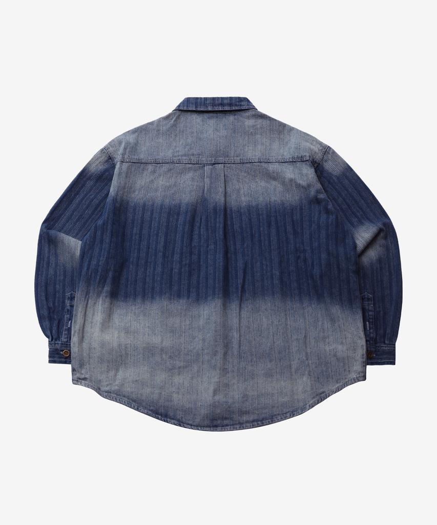 GOLDEN SUNSHINE Vintage Brushed Denim Over Shirts_Blue