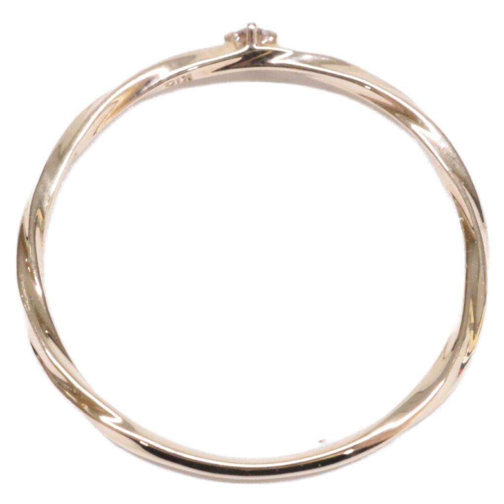 ete [Beautiful Condition] K10 0.01 Diamond Twist Ring ring Pink goldUsed