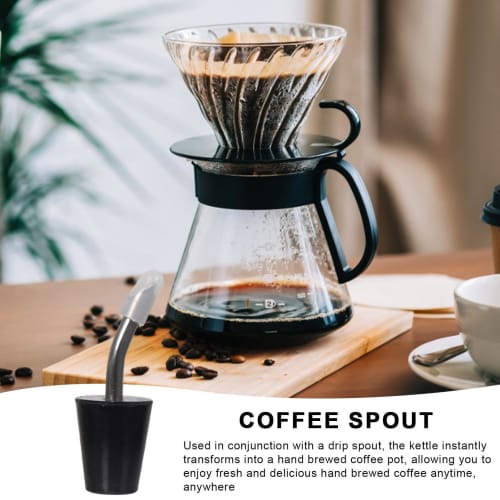 Kettle Spout Extension Nozzle, Teapot Kettle Extension Nozzle - Outdoor Coffee Pot Spout Camping Portable Stainless Steel Teapot Extension Spout Hand