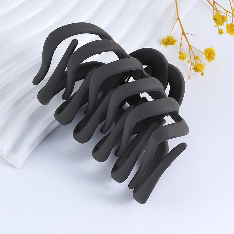 Women's large claw Frosted ghost claw back head bun hair ponytail hair grab Simple claw with summer all-match shark clip