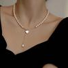 100% Natural Freshwater Pearl Romantic Love Heart Female  Set For Women Necklace Bracelet Birthday Gifts No Fade Cheap