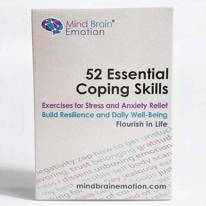 52 Essential Coping Skills Cards: Stress Relief and Party Game