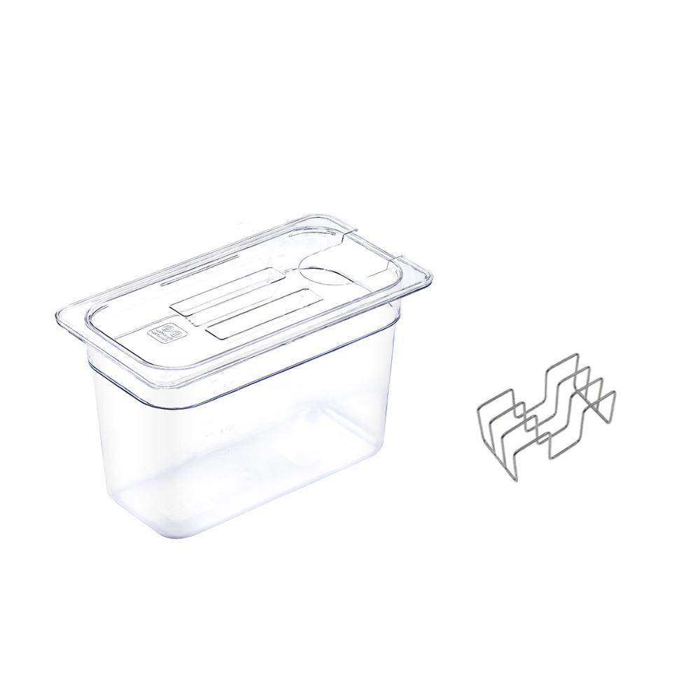 Scaled Sous Vide Container with Rack Large Capacity Sous-vide Machine Water Tank  Chef 6 L