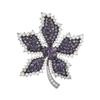 Women's Light Luxury Design Elegant Inlaid Zircon Maple Leaf Brooch Fashionable And Versatile Niche Design Sense Brooch