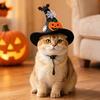 huaqianguhh Halloween Dog Hat, Adjustable Cat Witch Pumpkin Bat Cobweb Pet Hat for Small Medium Dogs Cats Holiday Costume Photo Prop