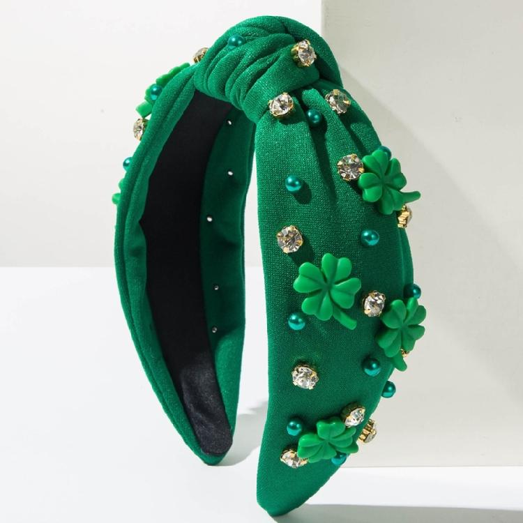 Green Hair Hoop for Women and Girls Stylish Accessory Multipurpose Headbands Wedding Prom Photo Props