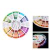 Professional Mix Guide Round Tattoo Nail Pigment Color Wheel Paper Card Supplies