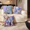 Game Hololive Usada Ppekora Pillow Covers Cartoon Sofa Decorative Home Doublesided Printing Short Plush Cute Cushion Cover