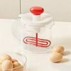 Press Egg Beater, Manual Push Down Mixer for Baking, 500ml Measuring Cup with Whisk, Multifunctional Stirrer for Pancake Milk
