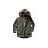 City Outdoor Series Solid Color Zipper Windproof Waterproof Warm Fur Collar Down Jacket Women Outerwear Green WR2514-398