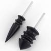 2pc/set Black Wooden Leather Edge Polishing Burnisher- DIY Handicraft Leather Polish Engraving Repairing Tool