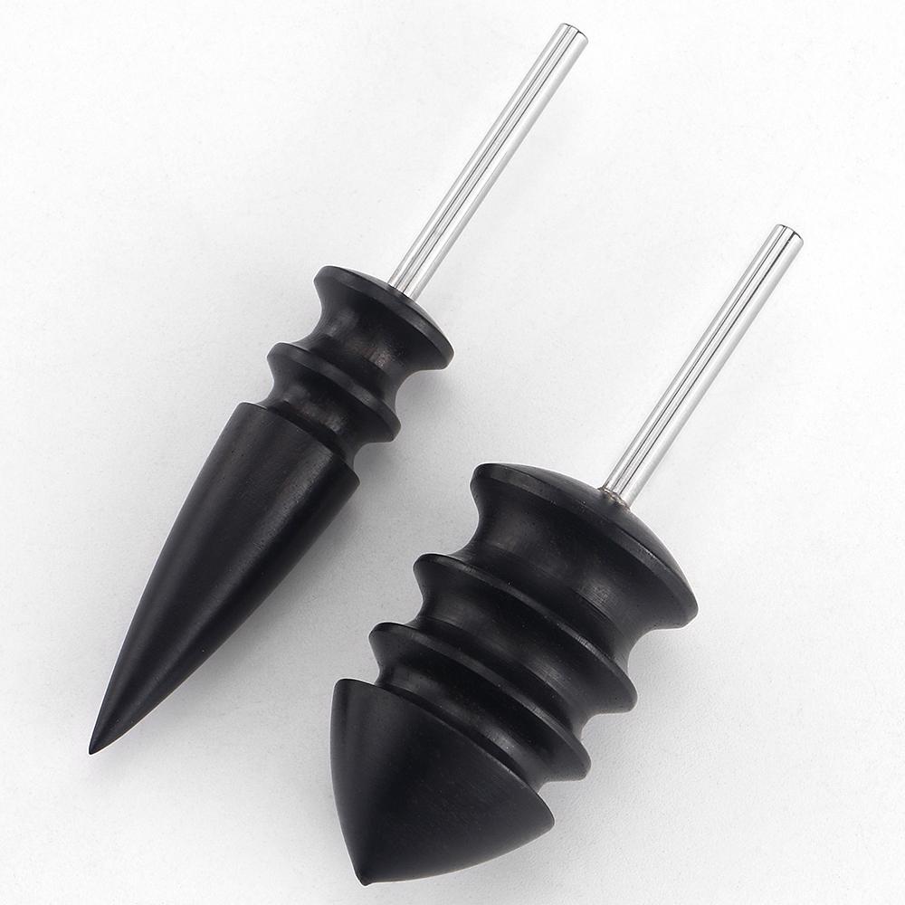 

2pc/set Black Wooden Leather Edge Polishing Burnisher- DIY Handicraft Leather Polish Engraving Repairing Tool