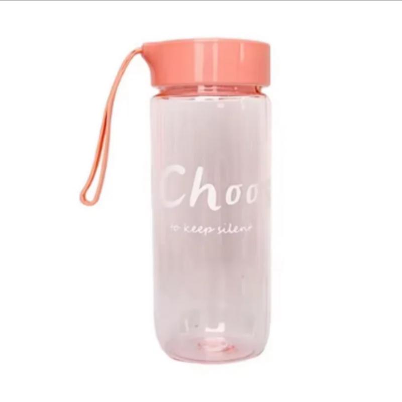 600ML Water Bottle Portable Sport Frosted Plastic Water Cup Leak-proof Juice Drinkware Couples Student Mug Transparent Kettle