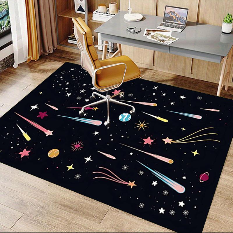 1PC space stars Extra Large Non Slip Floor carpet, Office, family, bedroom, Studio Large Area Rug Indoor Rugs, Vibrant Colors