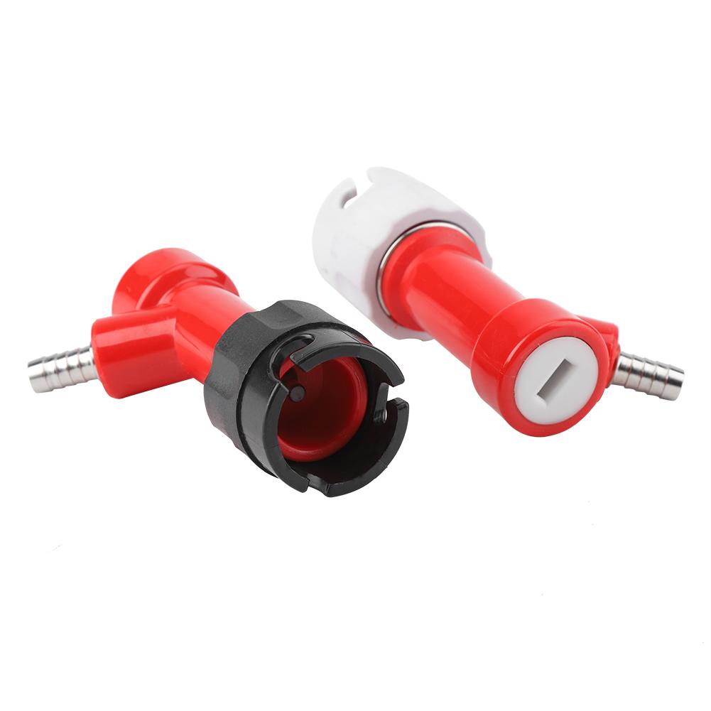 2 st 1/4" Hög Pin Lock Corny Keg Hemmabryggning Kopplingskoppling Set