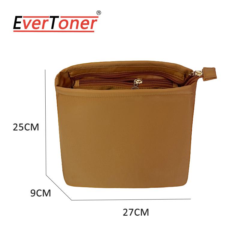 EverToner Multi-Use Nylon Liner Makeup Bag for L Brand Vavin Bucket Bag Organizer Ideal for Cosmetics Toiletries Small Items