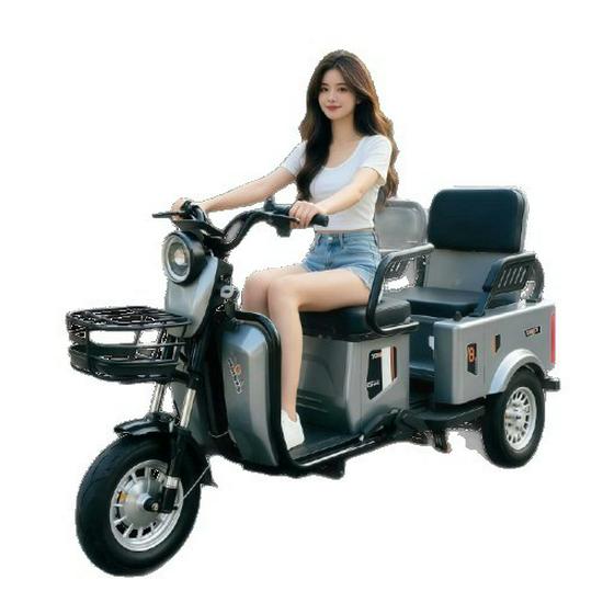 High-Power Electric Tricycle for Adult and Elderly Commuting, Leisure, and Cargo Use