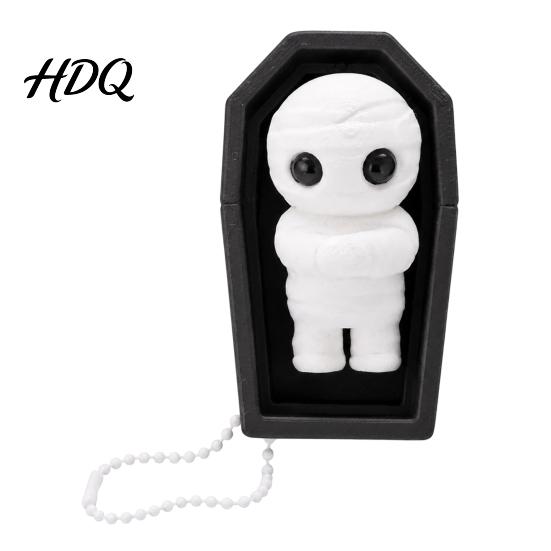 Kleiner festlicher Schlüsselanhänger 3D-gedruckt Halloween Fidget Schlüsselanhänger Niedliches Mumien Geister Katzen Spielzeug Kreative Dekoration Mini Rucksack Anhänger Schmuck Neuheit