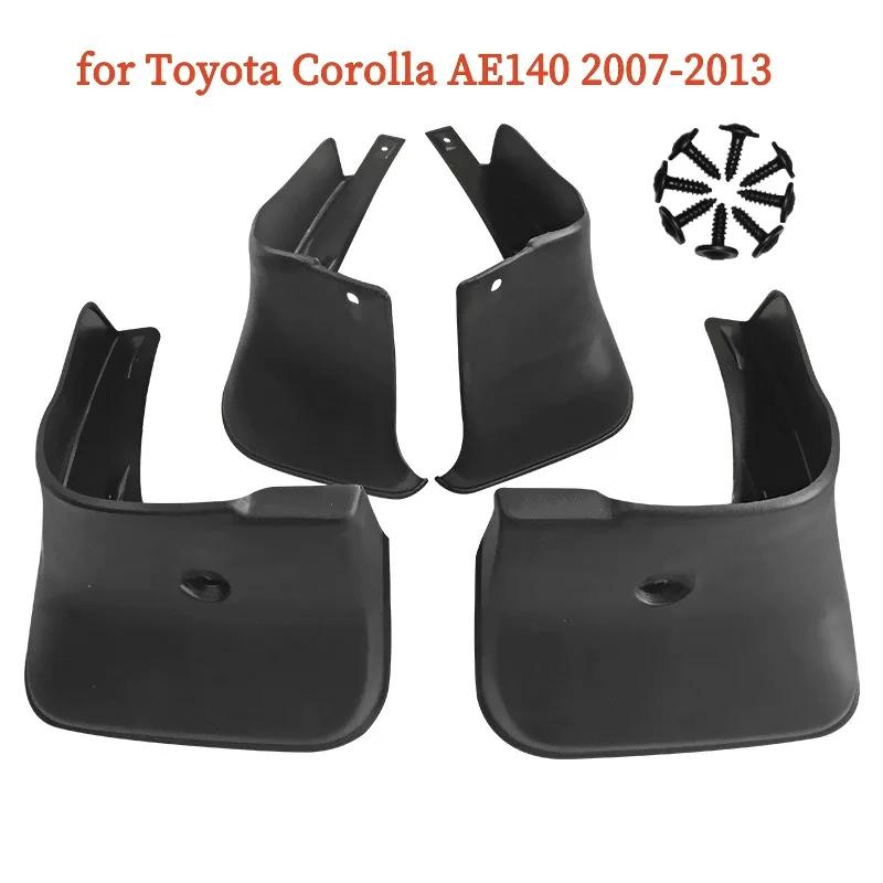 

4 шт./комплект брызговиков для Toyota Corolla AE140 2007-2013 Fender Mud Flap Guard Splash Car Auto Styline Front Rear Car Accessories 4pcs-black