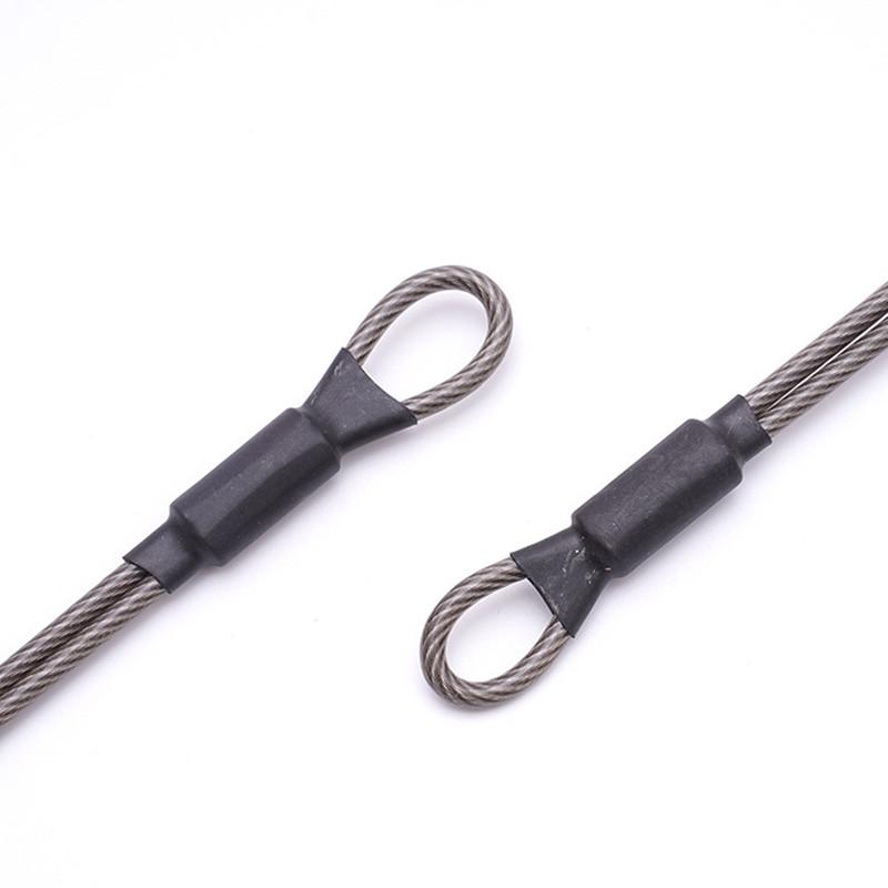 304 Stainless Steel Helmet Anti-theft Lock Rope Security For Motorcycle Helmet Protector Rope Line Helmet Strap Storage Ropes